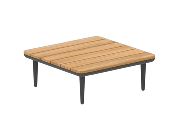 STYLETTO LOUNGE - Square low teak garden side table by Royal Botania - view 2